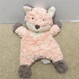 Mary Meyer Pink Putty Nursery Lovey Fox Silky Soft Baby Toy 12” With Beans